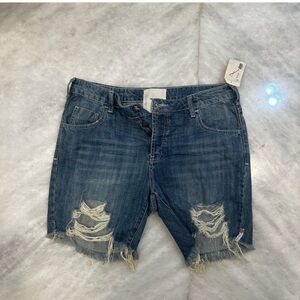 One Teaspoon Distressed Denim Shorts